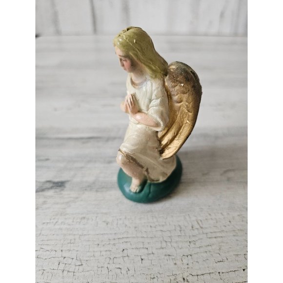 Vintage angel cherub Nativity praying religious figurine statue accessory - Picture 3 of 8